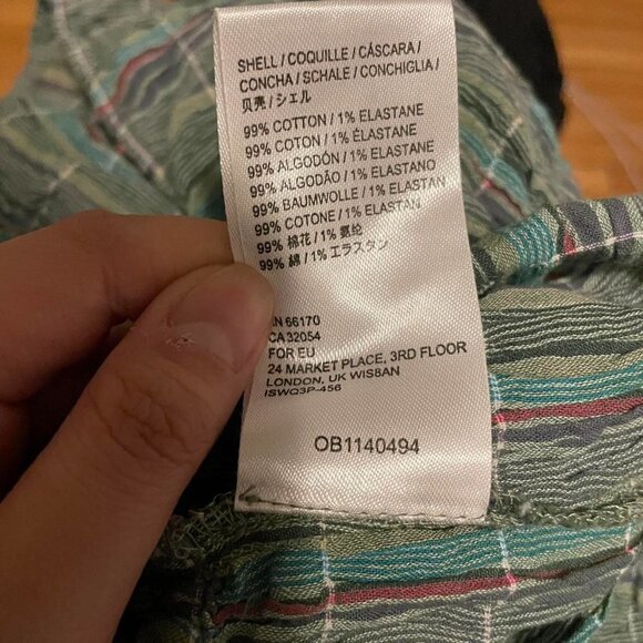 NWOT FREE PEOPLE Vivi Smocked Stripe Top size XS - Picture 6 of 6